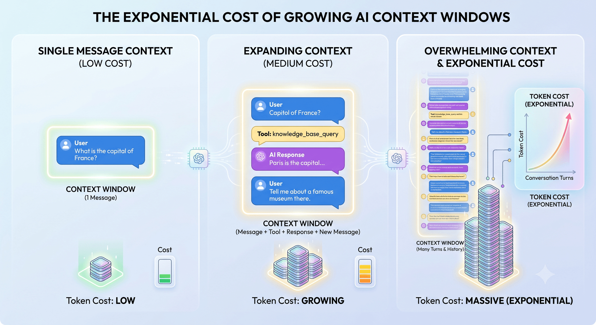 Exponential credit usage as the conversation gets longer