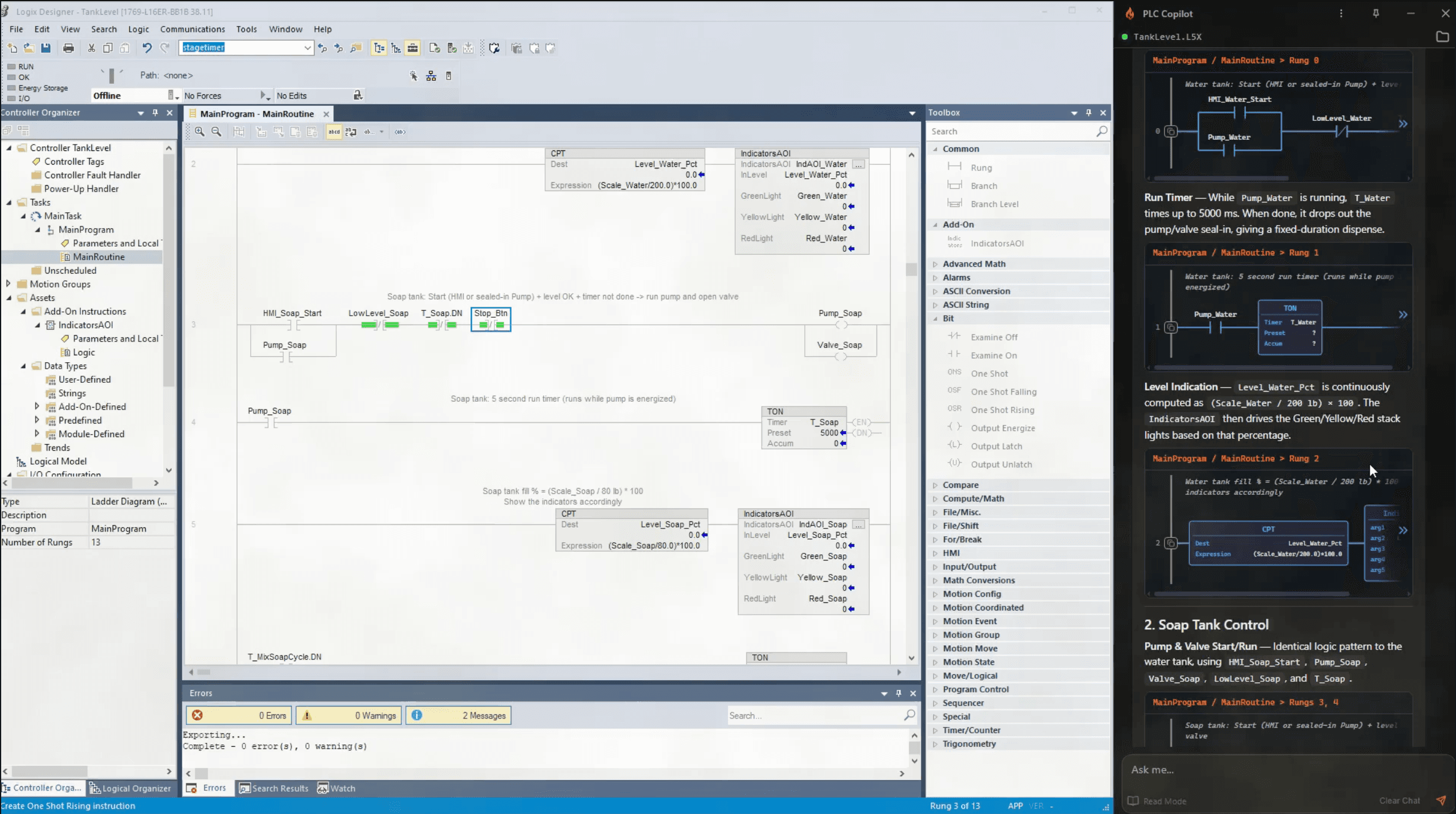 PLC Copilot Studio 5000 demo