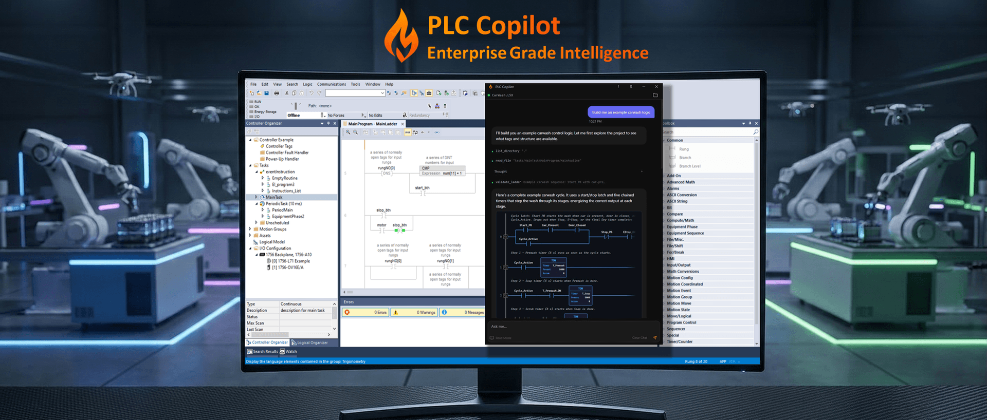 Industrial and enterprise PLC AI