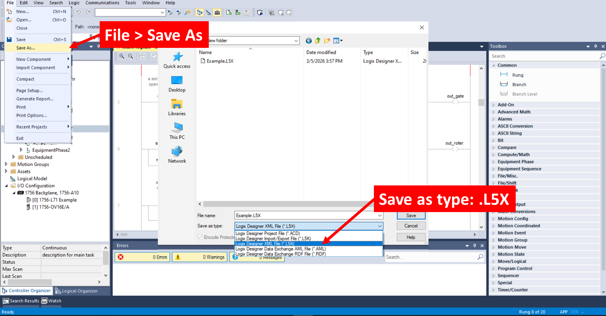 PLC Copilot with Studio 5000 project
